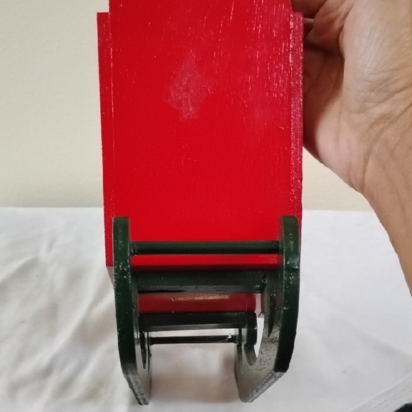 NWOT Holiday Red and Green Sleigh Decor - Picture 5 of 9